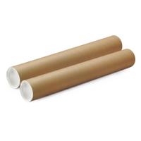 Poster koker van karton - 2x - 850 x 100 mm - Verzendkokers