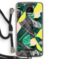 Fantasie jungle: Motorola Moto Z Force Transparant Hoesje met koord