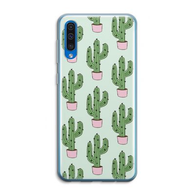 Cactus Lover: Samsung Galaxy A50 Transparant Hoesje