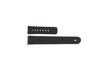 Junghans horlogeband 26-001 / 0006 (LA-241) Leder Zwart 21mm + standaard stiksel
