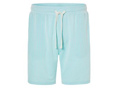 LIVERGY Korte heren broek (Blauw/wit, M)