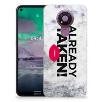 Nokia 3.4 | Siliconen hoesje | met naam Already Taken White