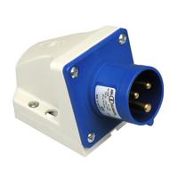 ABL cee wcd opbouw stekker 3-polig grijs/blauw