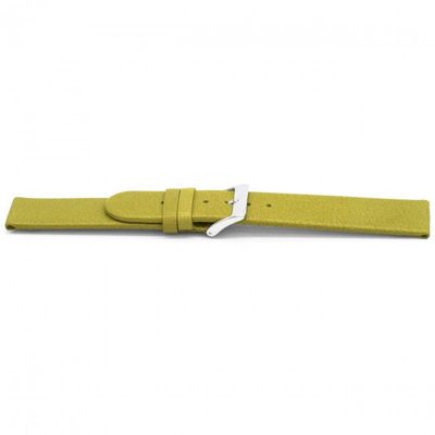 Horlogeband Universeel G862 Leder Groen 20mm