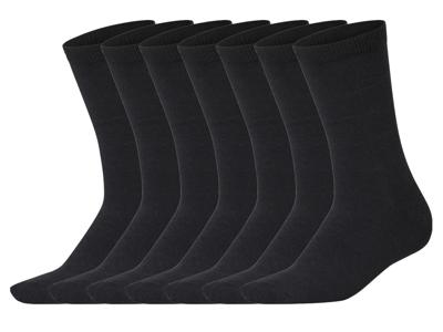 esmara Set van 7 paar sokken (Zwart, 35-38)