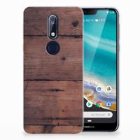 Nokia 7.1 | Bumper Hoesje | Old Wood