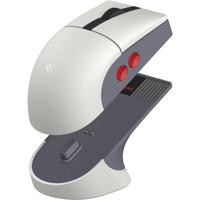 8BitDo retro r8 mouse - n edition (grijs/rood, 50 - 26000 dpi, bluetooth / usb-c / 2.4 ghz)