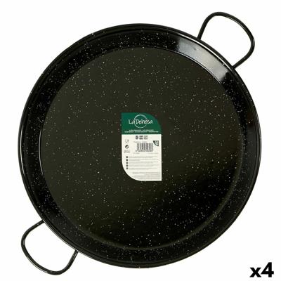 Pan La Dehesa 0255-LD 0255-LD Zwart Geëmailleerd Staal Ø 55 cm 69 x 6 x 55 cm (4 Stuks)