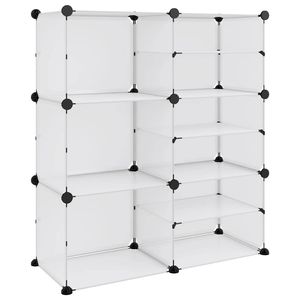 The Living Store Schoenenrek - Polypropeen panelen - Stalen frames - 84 x 31.5 x 93 cm (L x B x H)