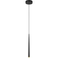LED Hanglamp - Trio Select Cala - 1 Lichtpunt van 5.5 Watt - Hoogte Aanpasbaar - Aanpasbare Lichtkleur - Dimbaar - Mat Zwart - Metaal