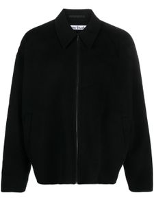 Acne Studios surchemise en laine à fermeture zippée - Noir