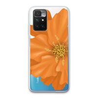 Orange Ellila flower: Xiaomi Redmi 10 Transparant Hoesje