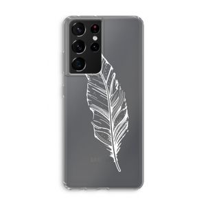 Pluim: Samsung Galaxy S21 Ultra Transparant Hoesje