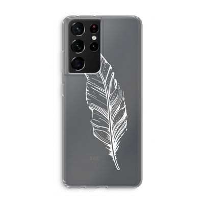 Pluim: Samsung Galaxy S21 Ultra Transparant Hoesje