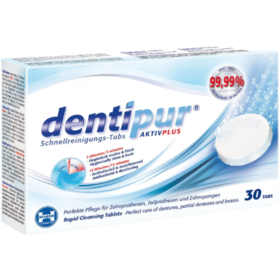 Dentipur Reinigingstabletten voor o.a. Beugels en Bitjes - 30 stuks Dentipur Reinigingstabletten voor o.a. Beugels en Bitjes - 30 stuks