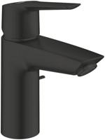 Grohe QuickFix Start S-Size wastafelkraan met koude start en trekwaste mat zwart - thumbnail