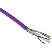 ACT Cat 6 F/UTP massieve installatiekabel, LSZH, CPR euroklasse ECA, 24AWG, violet 500 meter