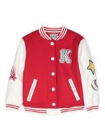 Kenzo Kids veste bomber à détail de patch - Rouge