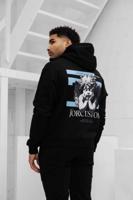 Jorcustom Fleece Angel 2.0 Oversized Hoodie Heren Zwart - Maat S - Kleur: Zwart | Soccerfanshop