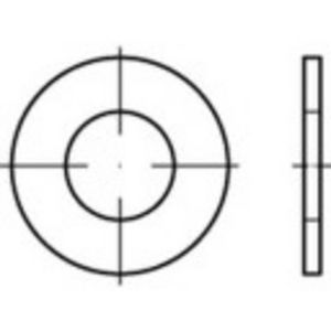 Onderlegring 6.5 mm 13 mm Staal Galvanisch verzinkt 200 stuk(s) TOOLCRAFT 159250