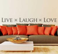 Muursticker Live Laugh Love