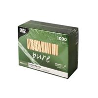 Roerstaafje papstar 110x3mm bamboe | 10 stuks