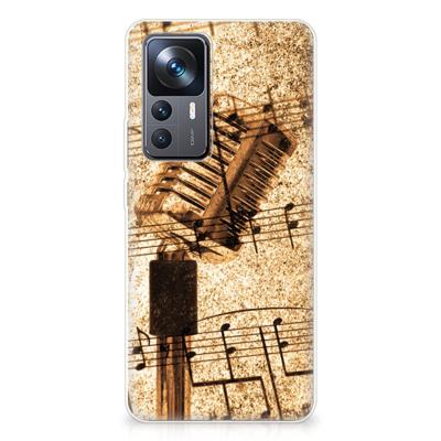 Xiaomi 12T | 12T Pro | Siliconen hoesje | met foto Bladmuziek