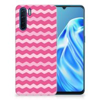 OPPO A91 TPU bumper Waves Pink