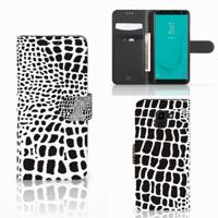 Samsung Galaxy J6 2018 | Telefoonhoesje | Met pasjeshouder | Slangenprint Samsung Galaxy J6 2018 | Telefoonhoesje | Met pasjeshouder | Slangenprint
