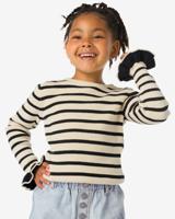 HEMA Kindertrui Rib Strepen Ecru (ecru)
