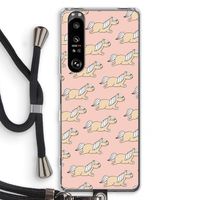 Ponys: Sony Xperia 1 III Transparant Hoesje met koord