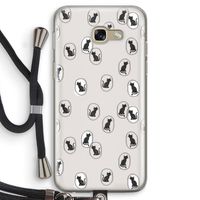 Miauw: Samsung Galaxy A5 (2017) Transparant Hoesje met koord