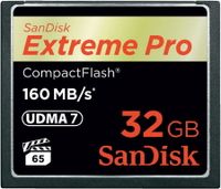 Sandisk CF geheugenkaart - 32GB - Extreme Pro - thumbnail