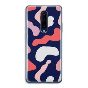 Memphis Shapes Pink: OnePlus 7 Pro Transparant Hoesje