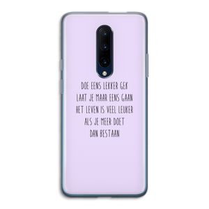 Gek: OnePlus 7 Pro Transparant Hoesje