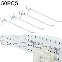 50 stuks supermarkt kleding Shop Pegboard Slat Wall haak plank gat plaat gat Pitch: 2 5 cm lengte: 20 cm draaddiameter: 3.3 mm