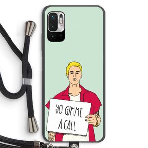 Gimme a call: Xiaomi Redmi Note 10 5G Transparant Hoesje met koord
