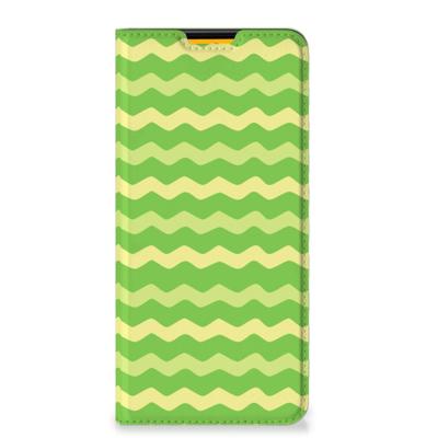 Samsung Galaxy M52 | Hoesje met Magneet | Waves Green