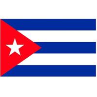 Vlag van Cuba stickers - 7 x 10 cm - Landen - Cubaanse vlaggetjes