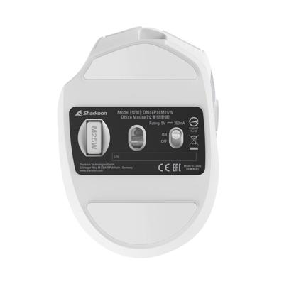 Sharkoon OfficePal M25W muis Gamen Rechtshandig RF Wireless + USB Type-C Optisch 4000 DPI
