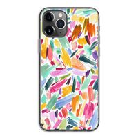 Watercolor Brushstrokes: iPhone 11 Pro Transparant Hoesje