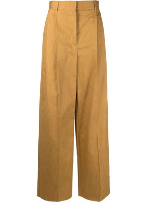 Ferragamo pantalon ample à taille haute - Tons neutres