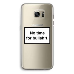 No time: Samsung Galaxy S7 Edge Transparant Hoesje