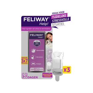Feliway Help! - Navulling - 3 Cartridges (3x 7 dagen)