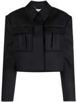 Stella McCartney veste crop à manches longues - Bleu