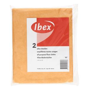 Viscose Dweilen - 2x stuks - 60 x 50 cm - schoonmaakdoeken - oranje