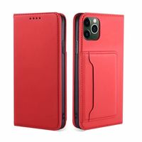 Samsung Galaxy S22 hoesje - Bookcase - Pasjeshouder - Portemonnee - Kunstleer - Rood - thumbnail