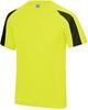 Just Cool JC003 Contrast Cool T - Electric Yellow/Jet Black - M