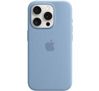 Apple Silicone MagSafe Hoesje iPhone 15 Pro Winter Blue