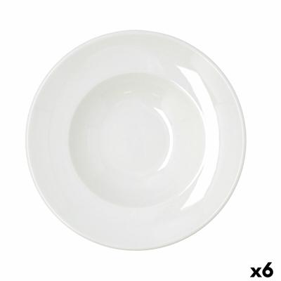 Pastabord Bidasoa Harmony Hydrozero Wit Keramisch Ø 27 cm (6 Stuks)